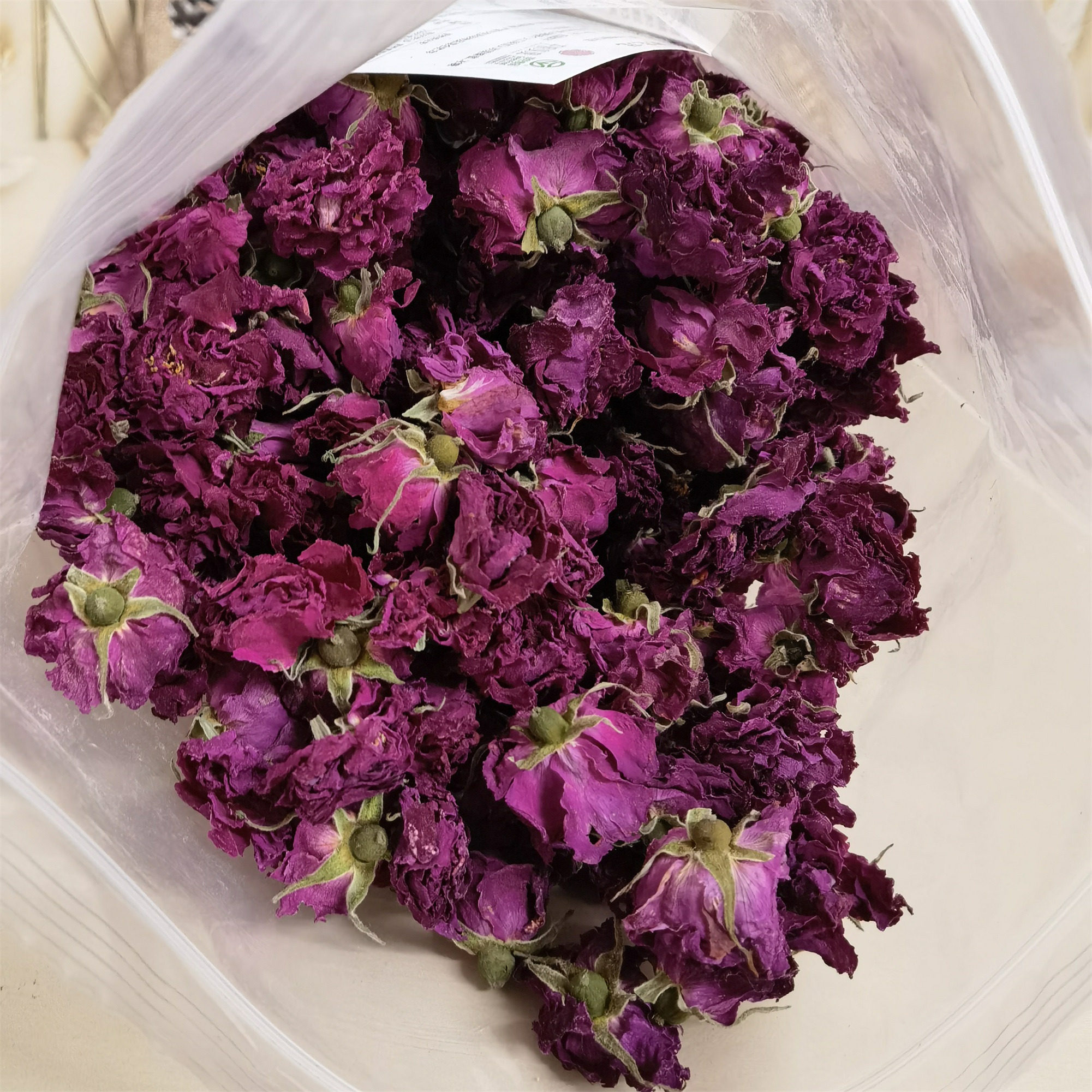 散花冠半斤250g 平阴重瓣红玫瑰花茶 无硫熏干玫瑰花冠茶袋装山东