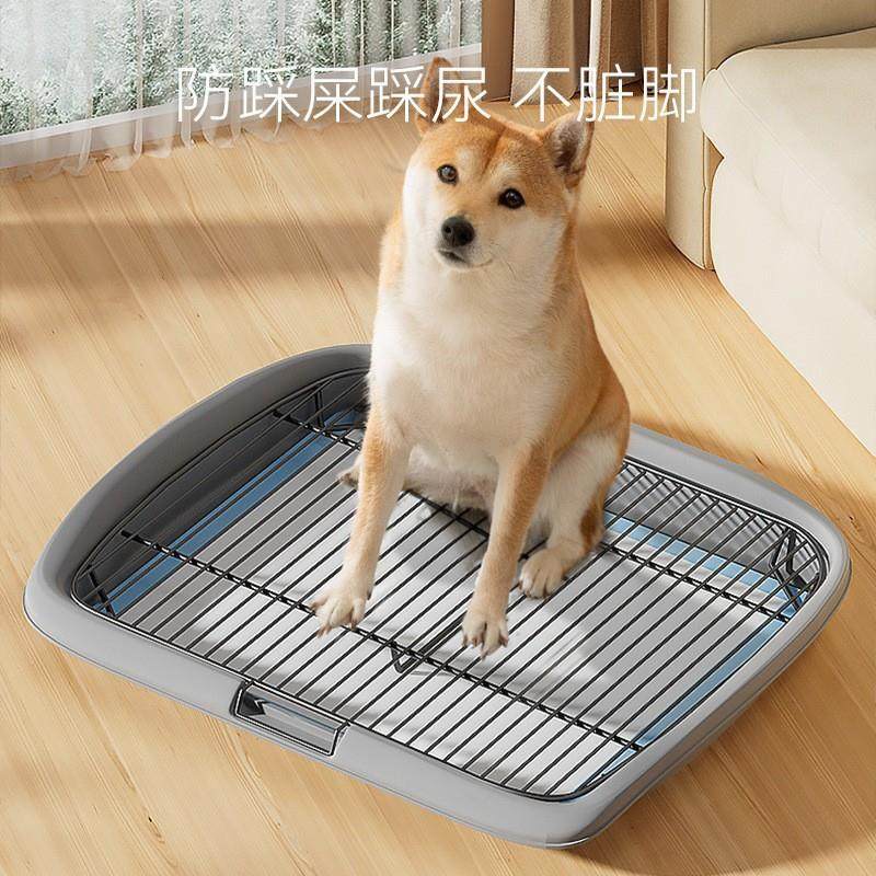 狗狗平板铁网狗厕所中小型犬防踩屎防吃屎泰迪宠物拉屎盆子狗厕所