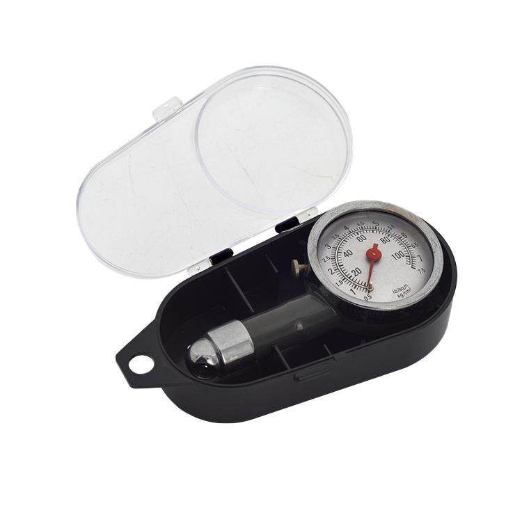 高精度胎压计 车用盒装胎压表 金属胎压计 轮胎放气气压表 气压计