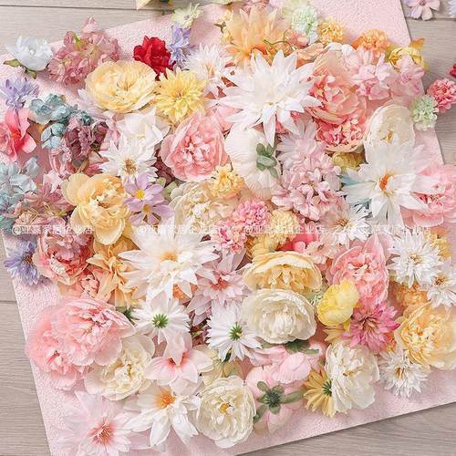 花材料包手工diy簪花头饰材料花伞配件婚庆酒店布景装饰假花直发