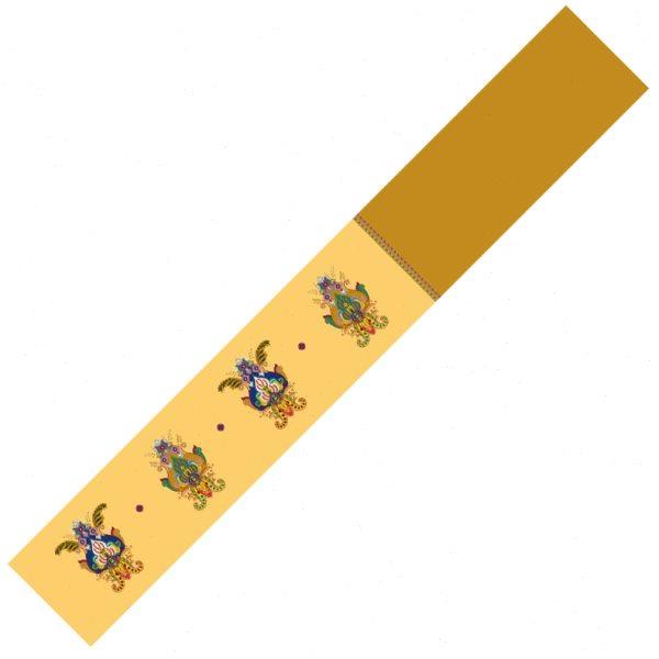 维族新中式禅意桌旗茶席巴旦木纹防水茶旗高端茶桌垫布茶几桌布