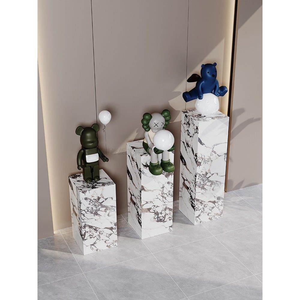 大理石雕塑底座岩板花架板电视柜旁边落地客厅花架摆件底基座台,家居饰品,落地摆件,淘宝优惠券,粉丝福利购,淘宝优惠卷