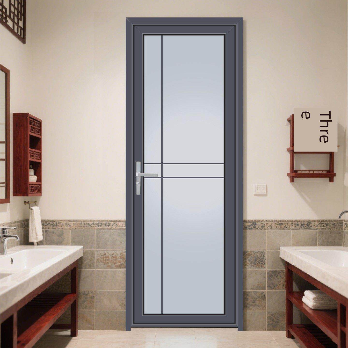 简易卫生间门铝合金玻璃卫生间门卫生间宿舍卫生间门厂家直销工程