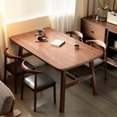 餐桌家用小户型现代简约出租房用长方形饭桌客厅餐饮商用桌椅组合