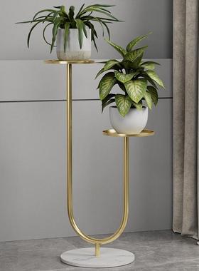 花盆架铁艺客厅室内阳台装饰落地式多层花架置物架现代简约花架子