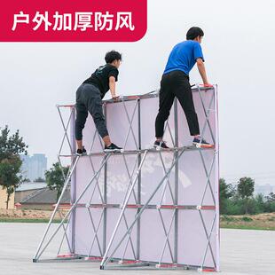 户外加厚拉网展架广告展示折叠简易桁架背景墙签名架子喷绘海报布
