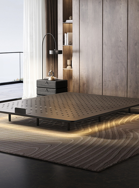 碳素钢悬浮床架无床头主卧室1米8双人齐边加厚加固铁架2025新款床