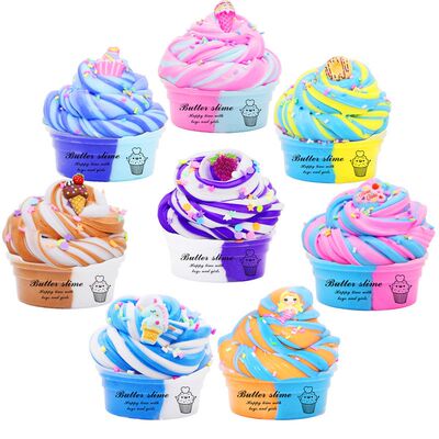 pcs拼色棉花泥套装slimekit50ml