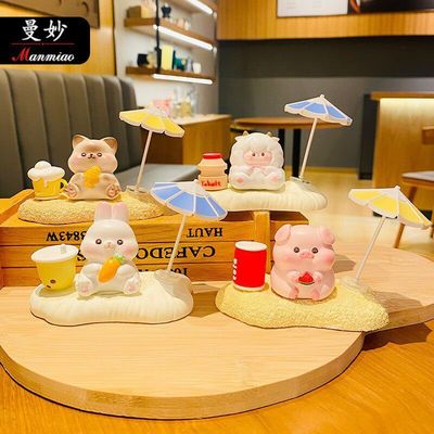 卡通可爱萌动假日摆件车载桌面