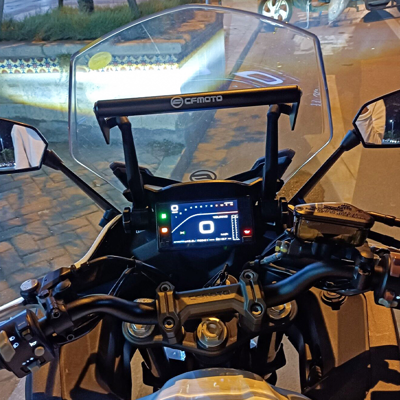 春风400/650GT改装铝合金导航手机扩展支架 多功能横杠杆摩托配件