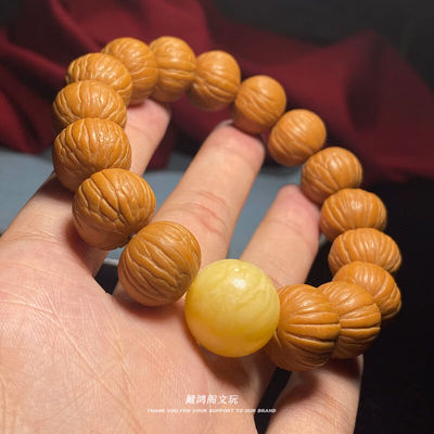 新品藏鸿阁猴头手串土豪南瓜桩猴王正圆矮桩磨盘小核桃男女士文玩