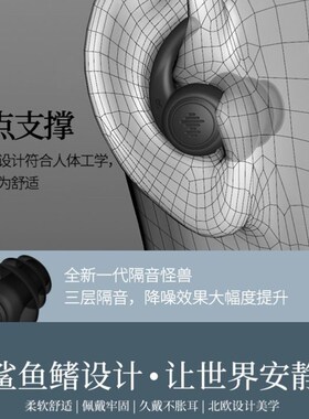 Professional earplugs anti-noise sleep super sound insulatio