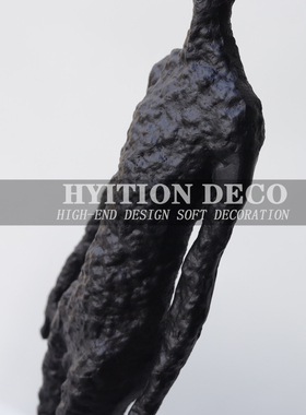 现代雕塑抽象迎宾人摆件样板房售楼处创意客厅玄关装饰柜艺术品