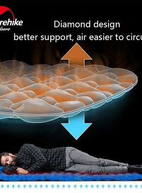 Outdoor Inflatable Mattress Camping Sleeping Pad Hiking Sing