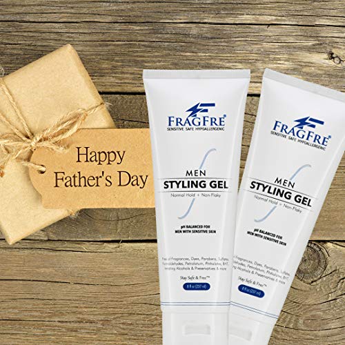 FRAGFRE Men Hair Styling Gel Fragrance Free 8 oz - pH Balanc