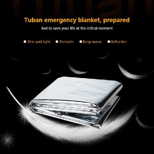 极速Emergency Blanket For Camping Hiking Outdoor Survive Fir