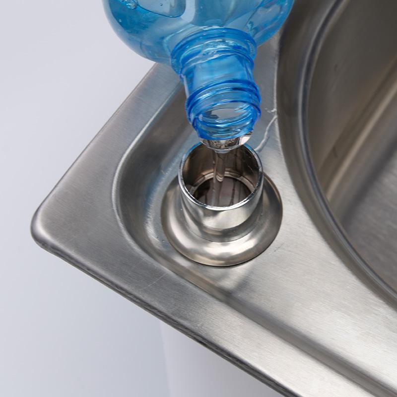 水槽洗洁精按压瓶皂液器304不锈钢瓶厨房洗涤剂按压器洗菜盆配件