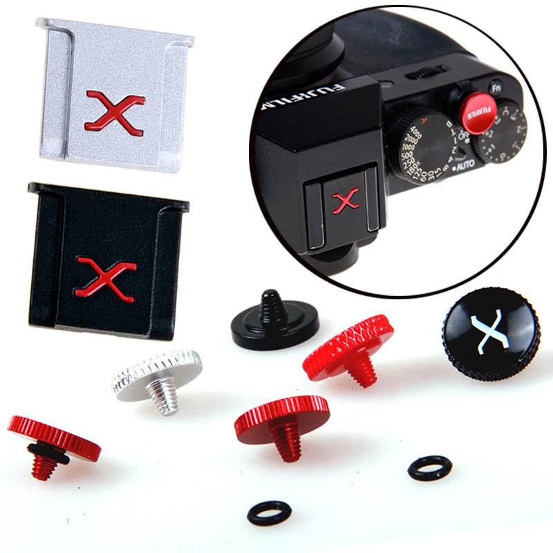 快门按钮适用于富士X100F X100V XE4 XT20 XT3/T4 XT30微单热靴盖