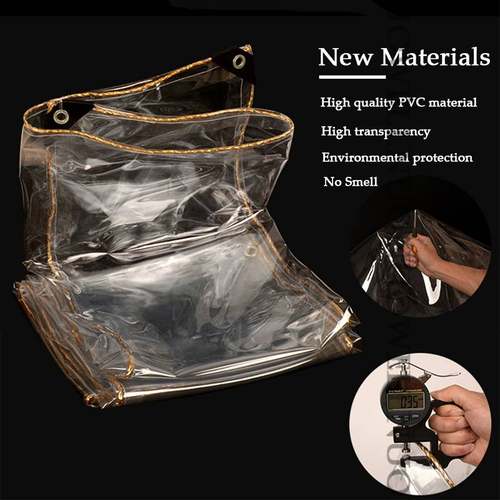 Transparent PVC Rainproof Cloth 05mm Thick Garden Plant