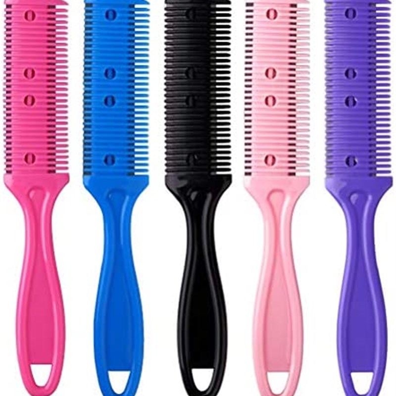 5Pcs Professional Trimmer Razor Dual Side Cutting Scissors H