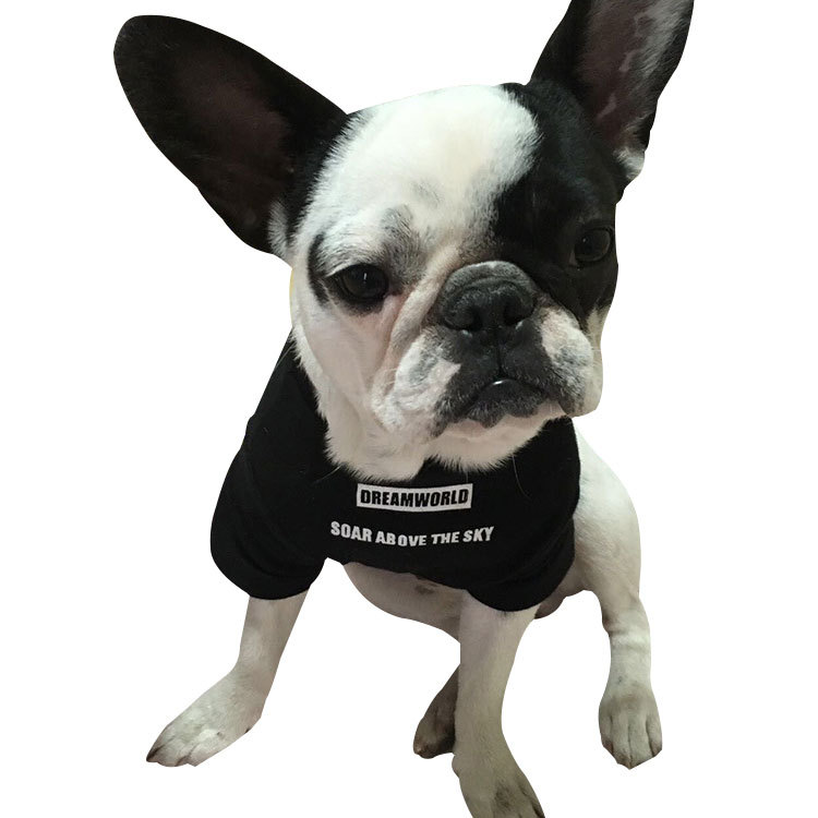 Spring new dog clothing elastic printing wings pet clothing