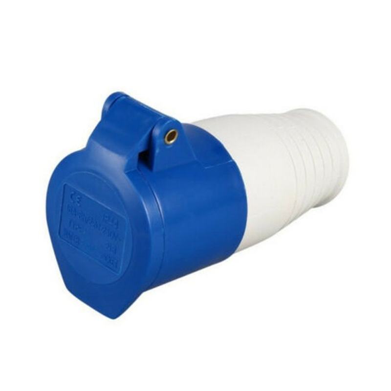 NEW Blue 240V 16 AMP 3 Pin Industrial Site Plug & Socket