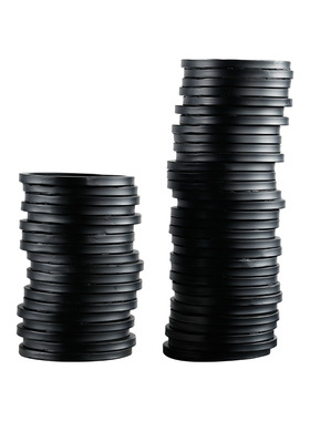 现代简约电视柜黑色异形创意花器家居软装摆设样板房桌面花瓶摆件