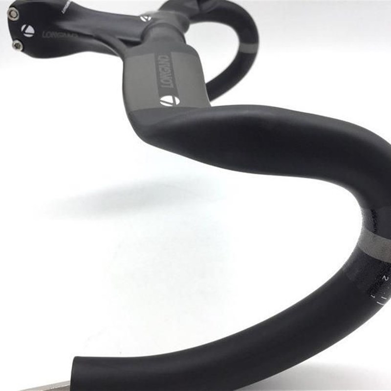 全碳纤维公路车弯m把把立一体弯把内走线自行车车把 把横。