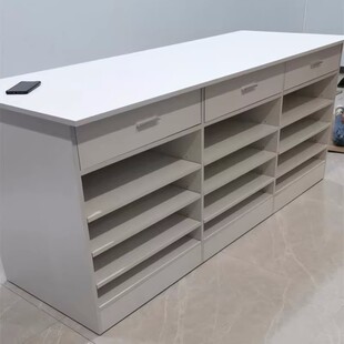 多功能操作台插花展示台包装纸收纳柜鲜花店花架抽屉式工作台桌子