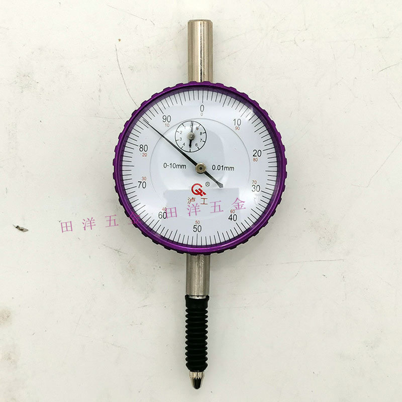 上海泸工防水百分表0-10mm防尘0.01