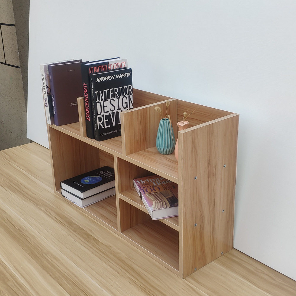 简易置物架桌面书柜学生飘窗办公儿童落地收纳架实木电脑桌上新品