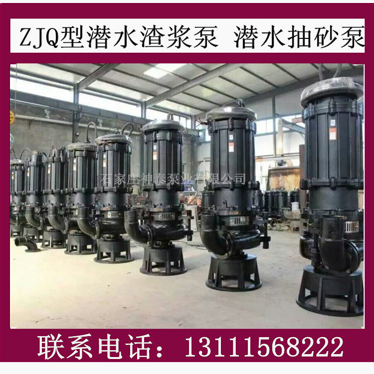 液下渣浆泵 ZJQ50-20L潜水抽砂泵 耐磨尾矿泵 冲洗抽沙泵