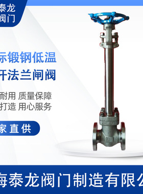 DJ61Y锻钢加长杆低温法兰截止阀DJ41Y-300LB-25P 150LB 800LB