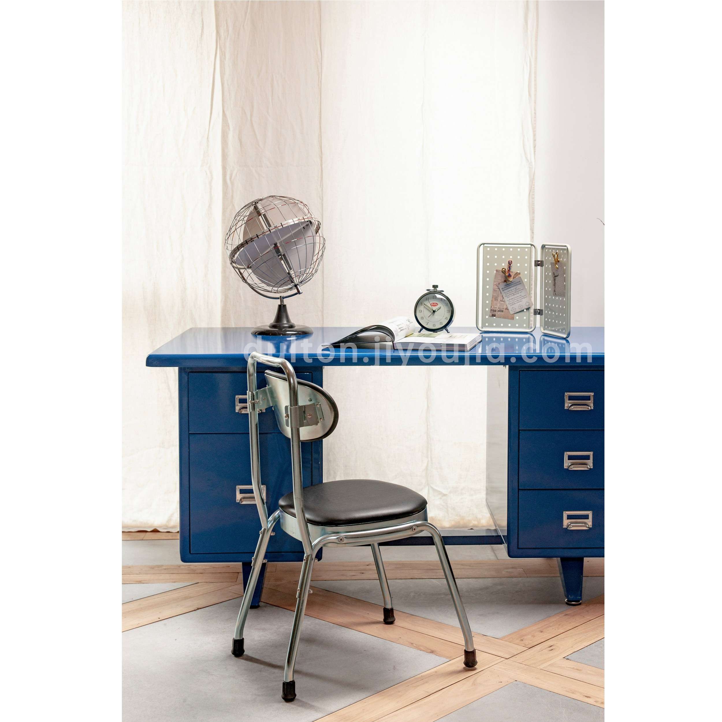 8V稻谷藏库 DULTON金属高矮椅子 PU座面餐吧凳 简约咖啡厅家用凳