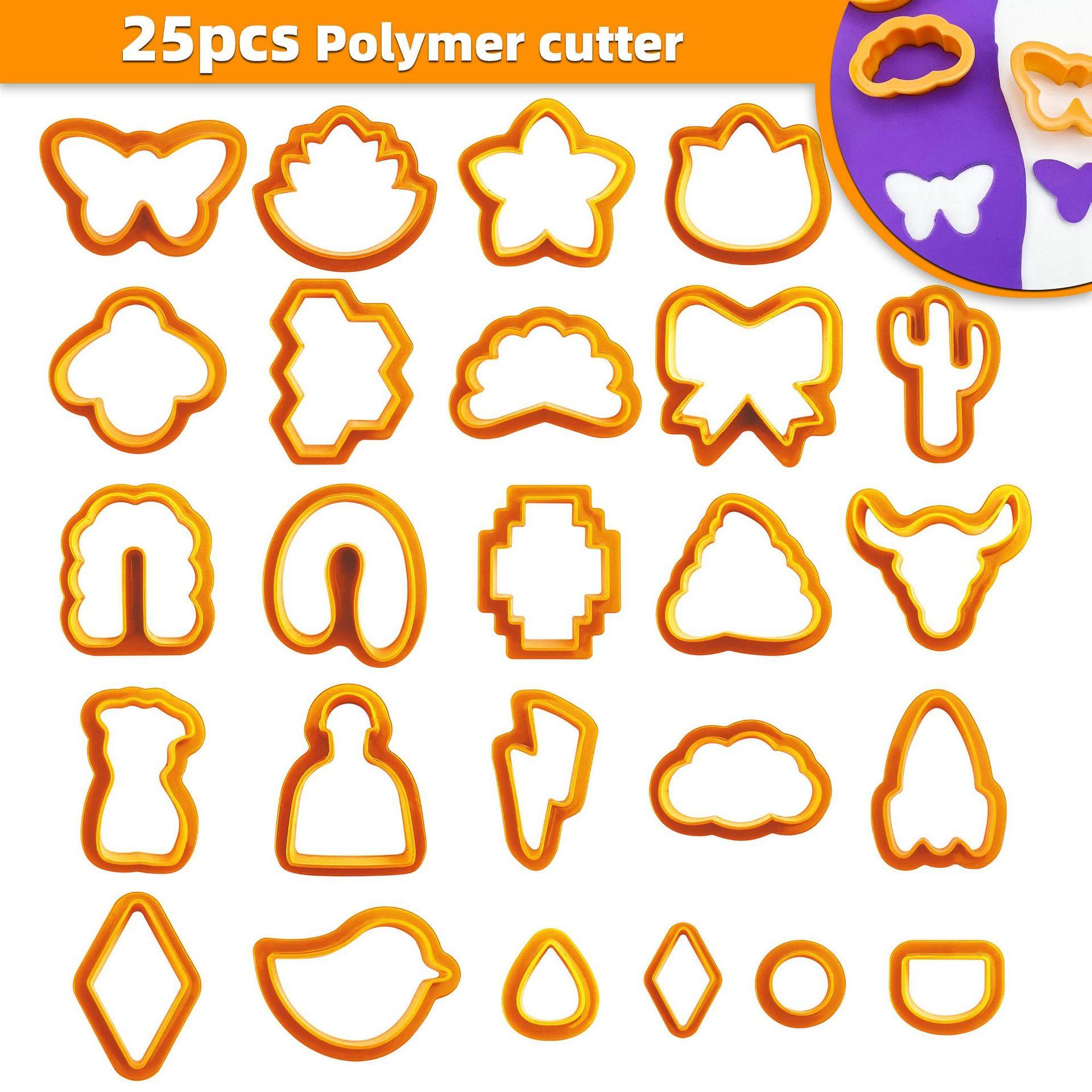 25款软陶耳环切割模具DIY制作塑料聚合物现货