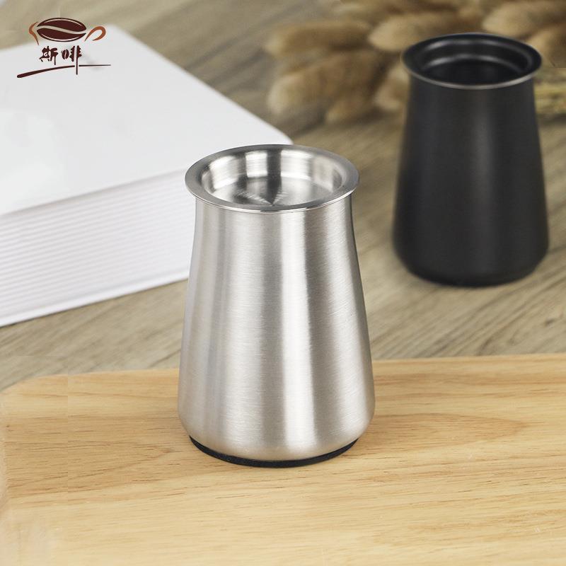 跨境咖啡筛粉器304不锈钢单品磨豆机接粉器 闻香杯 细粉筛粉罐