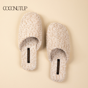 女新款 微颗粒绒男棉拖情侣鞋 韩版 室内家居防滑秋冬花式 时尚 棉拖鞋