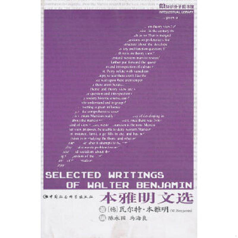 正版速发9787500425618 本雅明文选 （德）本雅明　著,陈永国,马海良　编 中国社会科学出版社