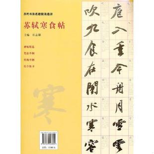 速发9787539443805 湖北美术出版 历代书法名迹技法选讲 雷志雄主编 社 苏轼寒食帖 正版