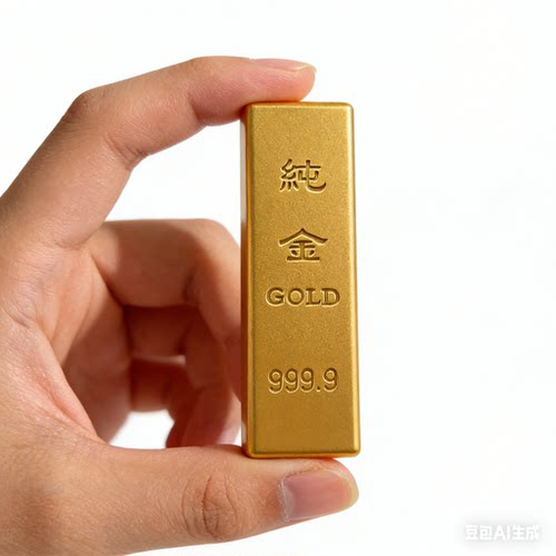 仿真金条沙金摆件实心金砖金块道具中国黄金样品招财乔迁新居礼品