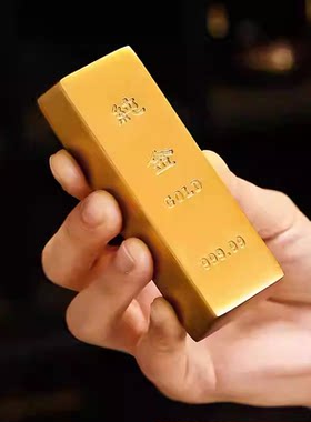 仿真金条沙金摆件实心金砖金块道具中国黄金样品招财乔迁新居礼品