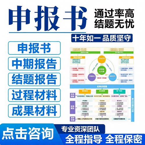 课题申报书中期结题报告撰写高校教育结项研究计划书全套立项资料