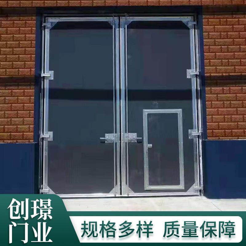现货平开门厂房车间门彩钢门保温平开门铝合金不锈钢工业平开门