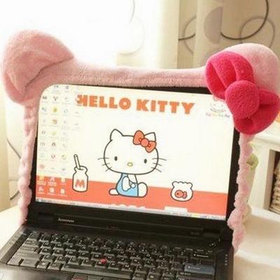 猫咪蝴蝶结液晶显示器防尘套保护罩显示器套电脑罩
