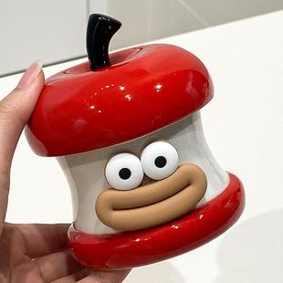 饰品陶瓷高颜值家用办公室个性 创意可爱烟灰缸客厅桌面装 收纳盒