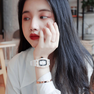轻奢小众手表女满钻女士表米勒理查德酒桶型手表2024新款女生礼物