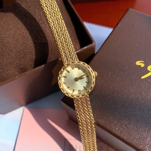 agete麦穗手表中古小金表复古小巧精致日系手链表小表盘腕表女