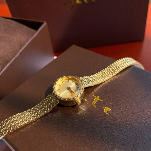 日本AGETE麦穗手表女款小金表小众轻奢迷你简约复古精致腕表礼物