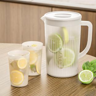 简约家用塑料冷水壶耐高低温凉白开水壶茶壶果汁扎壶大容量加厚