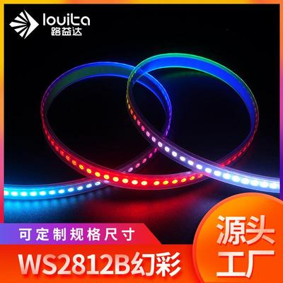 WS2812B 5V5050幻彩灯带可编程外控内置IC跑马流水全彩软灯条